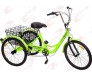   6-Speed SHIMANO Shifter 24" 3-Wheel Adult Tricycle Bicycle Trike Cruise Bike/LIME